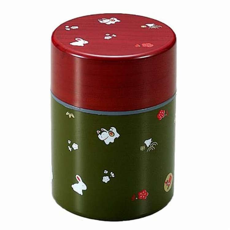 日本製 茶筒 250ml 茶筒丸 小 緑小粋 HAKOYA 緑 たつみや(代引不可)