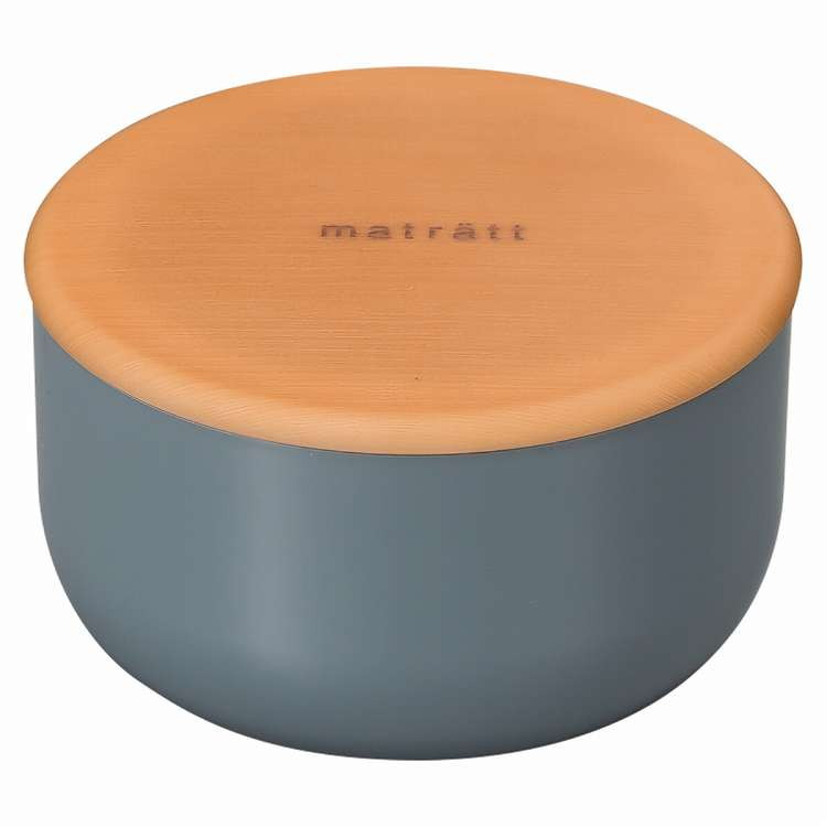 日本製 食洗機対応 弁当箱 1段 500ml matratt モースレ 丸サイドケース Lサイズ スモーク(代引不可)