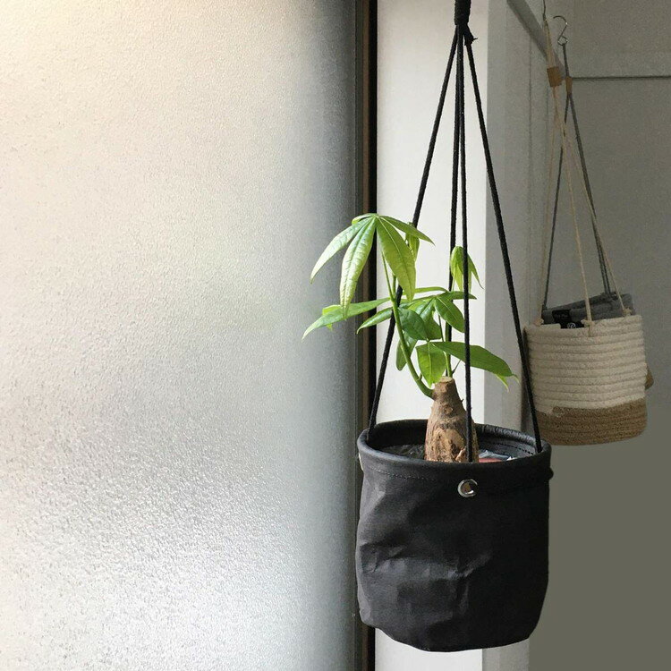 鉢カバー ハンギングプランターカバーS ペーパー ブラック 東洋ケース(代引不可)