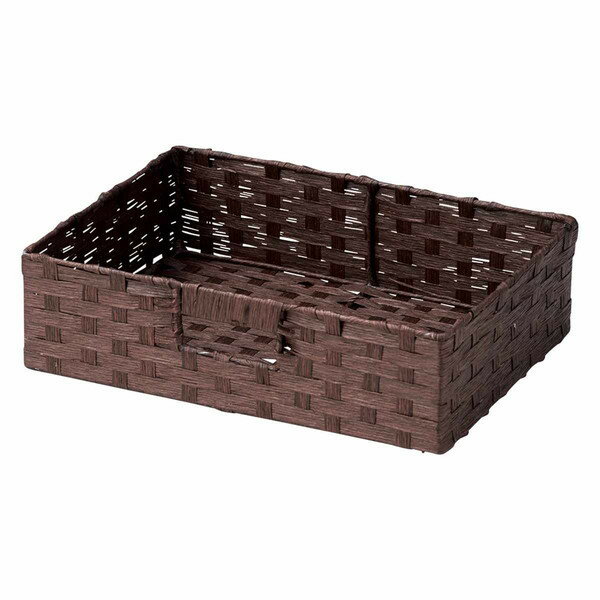 Baskets - 日本製 収納ボックス チドリ ペーパーシュウノウBOX ハーフ CH-37DBR ダークブラウン(代引不可)【送料無料】