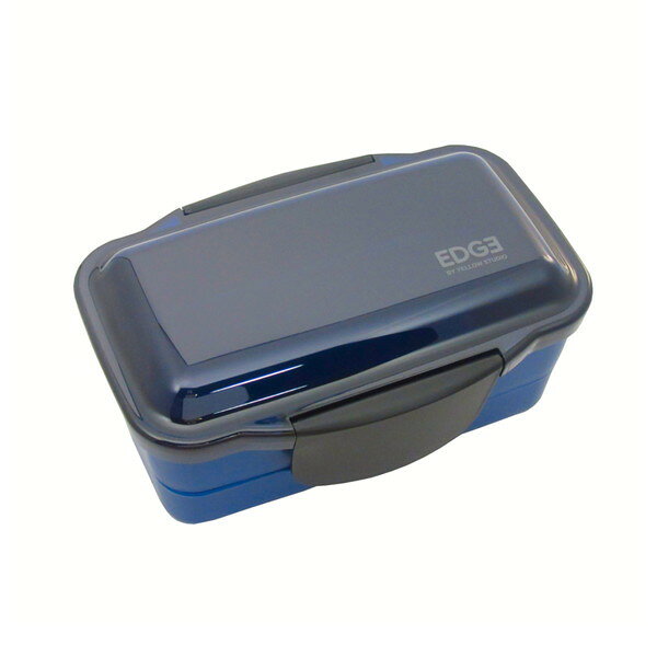 弁当箱 25EDGE ドーム2段ランチ850ml ブルー(代引不可)