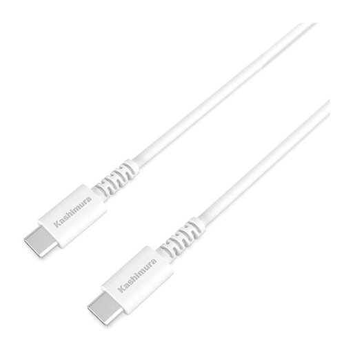 カシムラ USB充電&同期ケーブル 2m TypeC-TypeC ホワイト AJ-644 USB-PD 最大60W(20V3A)充電器に対応 カシムラ USB充電&同期ケーブル 2m TypeC-TypeC ホワイト AJ-644 USB-PD 最大60W(20V3A)充電器に対応