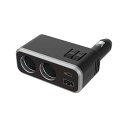 カシムラ 12/24V兼用 車載用電源増設ソケット USB-Aポート/USB Type-Cポート/DCソケットX2 USB PD(Power Delivery)...