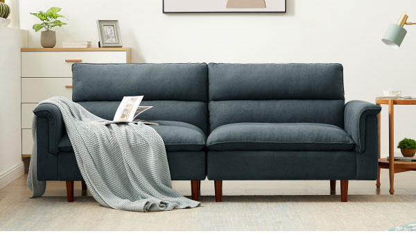 ソファベッド カジュアルソファベッド 幅209cm 肘付き 肘掛け付き リクライニング ソファ 三人掛け ソファー 3人掛けソファ 三人掛けソファ 北欧 おしゃれ ファブリック(代引不可)【送料無料】 [3]