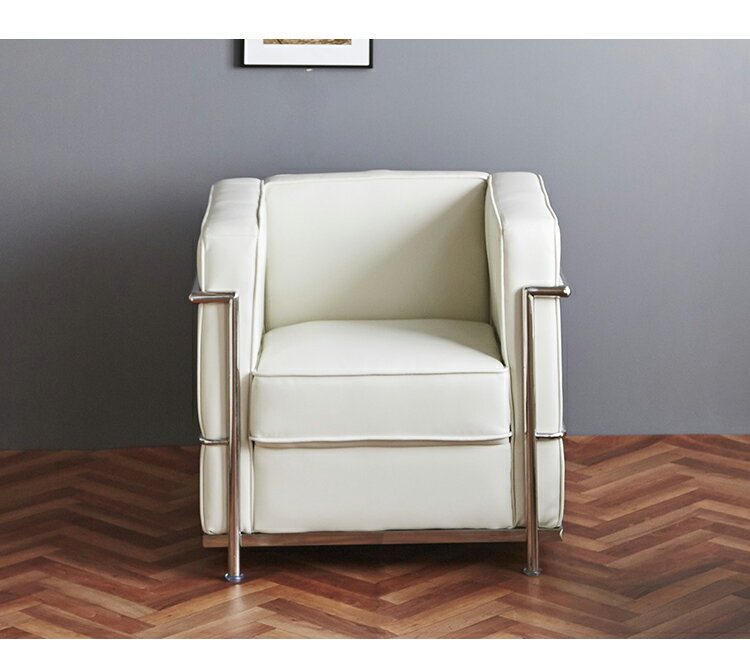 ソファ 1人掛け 1P 単品 幅76cm 奥行70cm 合皮レザー スチール 一人掛け 1人用 一人用 おしゃれ 北欧 高級感 モダン コンパクト 新生活 一人暮らし ソファー カフェ風(代引不可)【送料無料】 [2]