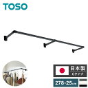 ハンギングバー H-1 正面付けCタイプセット 278cm×25cm ハンガーパイプ ハンガーラック アイアン ハンガーバー ウォールハンガー おしゃれ ハンガー インテリア(代引不可)【送料無料】(3)