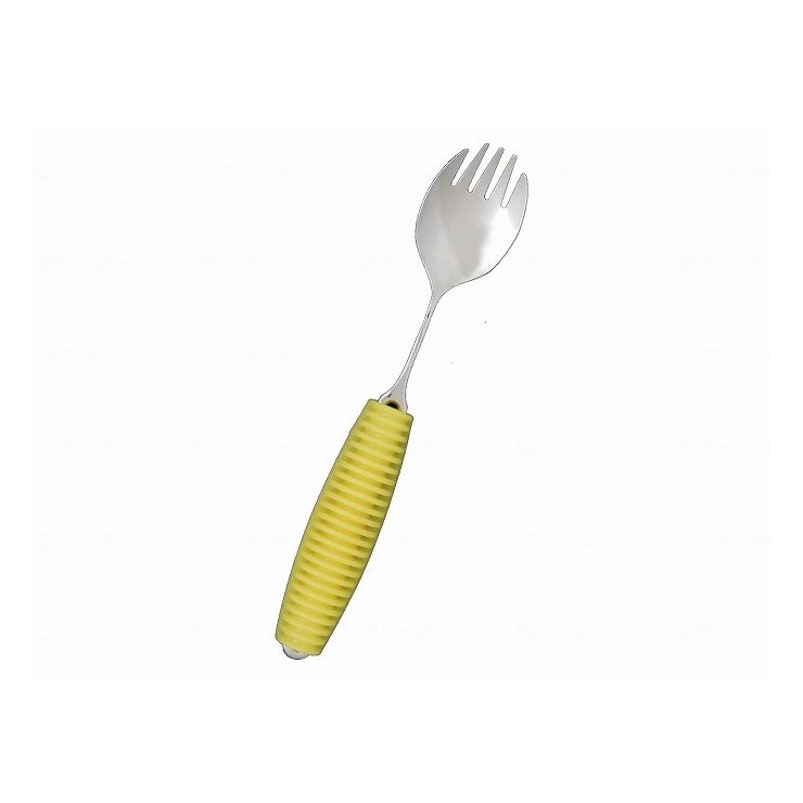 岡部洋食器 フレックスメタルスプーン イエロー スプーンフォーク兼用 大【送料無料】