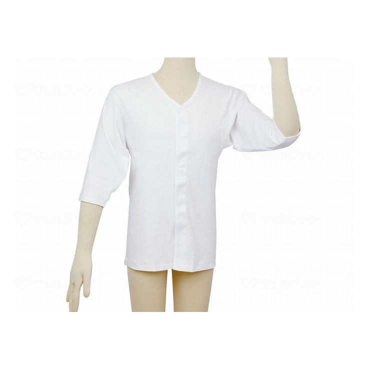 幸和製作所 テイコブ ワンタッチ肌着 七分袖 紳士用 ホワイト M