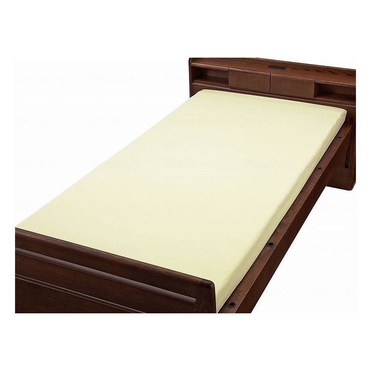 ウェルファン ポリスムースBOX防水シーツ 90X195X23 クリーム【送料無料】