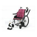 日進医療器 ウルトラシリーズ 自走式 NA U7 ワイン 座幅44 前座40cm NA-U7(代引不可)【送料無料】