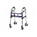 ユーバ産業 ニュースライドフィットEX 4インチキャスター(後ダブル)タイプ シルバー ミニ M-0294WT(代引不可)【送料無料】
