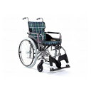 カワムラサイクル モダンAstyle 背固定自走用 KMD-A22-40S-M 緑チェック(A9) 座幅40-前座43cm 車いす 車椅子 車イス キャリー 車 移動 介護 補助(代引不可)【送料無料】(4)