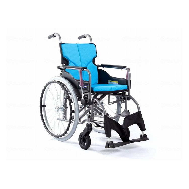カワムラサイクル モダンAstyle 背固定自走用 KMD-A22-42S-M ライトブルー(NO.83) 座幅42-前座43cm 車いす 車椅子 車イス キャリー 車 移動 介護 補助(代引不可)【送料無料】