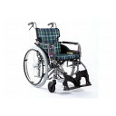 カワムラサイクル モダンAstyle 背折れ自走用 KMD-A22-40-H 緑チェック(A9) 座幅40-前座45cm 車いす 車椅子 車イス キャリー 車 移動 介護 補助(代引不可)【送料無料】