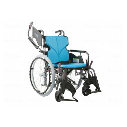 カワムラサイクル モダンBstyle 自走用 22インチ中・高床 ライトブルー(NO.83) 座幅40-前座45cm 車いす 車椅子 車イス キャリー 車 移動 介護 補助(代引不可)【送料無料】