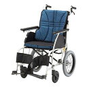 日進医療器 車いす 車椅子 ウルトラシリーズ 介助式 NAH-U1 インディゴ 42cm(代引不可)【送料無料】