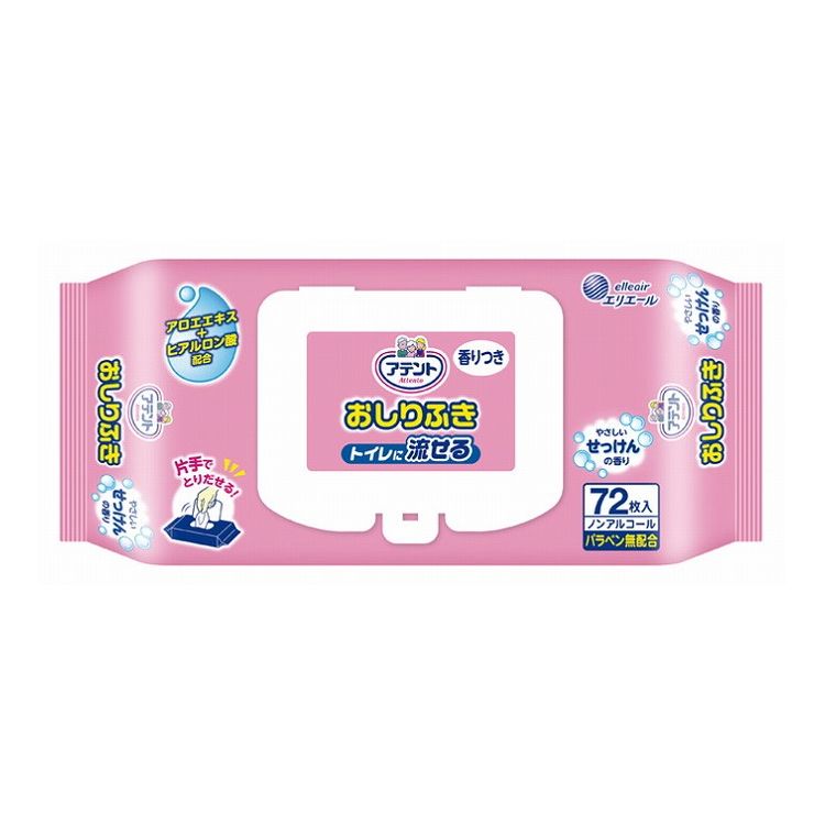 大王製紙 T 流せるおしりふき72枚 袋 せっけんの香り 875327【送料無料】