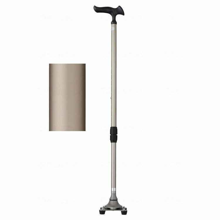 フジホーム かるがも4ポイントステッキ ステンカラー(代引不可)【送料無料】