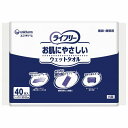 ユニ チャーム Gライフリー お肌にやさしいウェットタオル 40枚 袋(代引不可)