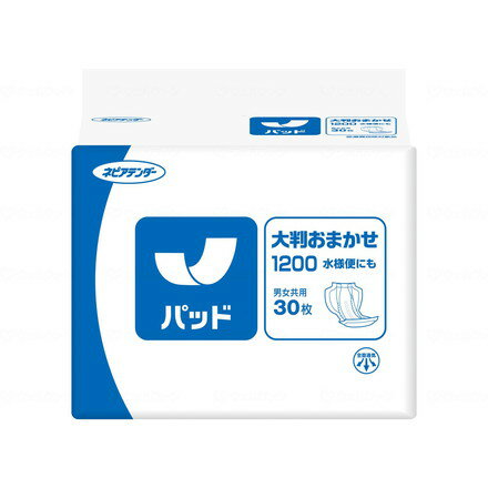 ※当店は介護保険の指定事業者（特定福祉用具販売事業者）ではございません。介護保険でのご購入はできませんので予めご了承ください。メーカー名：王子ネピア○余裕の大判 38×71cm　大きな面積で、多い尿や水様便をしっかり受け止めます。○消臭ポリマー配合　ニオイを防ぐ、消臭ポリマー配合。○布感覚のやわらかバックシートフィルムとは違うやさしい手触り、使い心地。○ネピアテンダーシリーズ最大の吸収力○水様便透過シート採用規格：30枚入規格：○製品サイズ：38×71cm○吸収量の目安：1200ml重量：11.9生産国：日本【代引きについて】こちらの商品は、代引きでの出荷は受け付けておりません。【送料について】北海道、沖縄、離島は送料を頂きます。