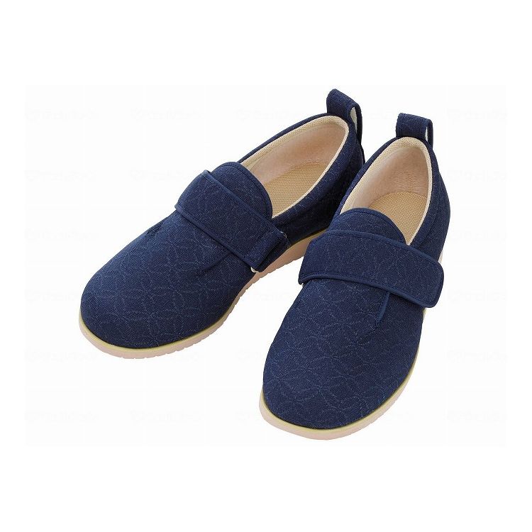 徳武産業 ダブルマジックII雅(みやび) 紺 左3L 右M 1027(代引不可)【送料無料】