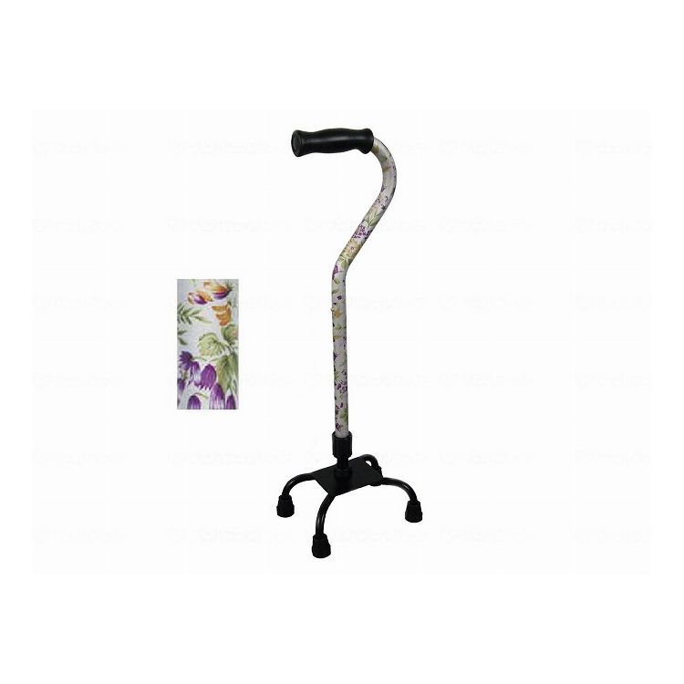 フジホーム おしゃれな4点杖(花柄)/花柄すずらん/- 花柄すずらん - WB3576 386012_2290_-(代引不可)【..