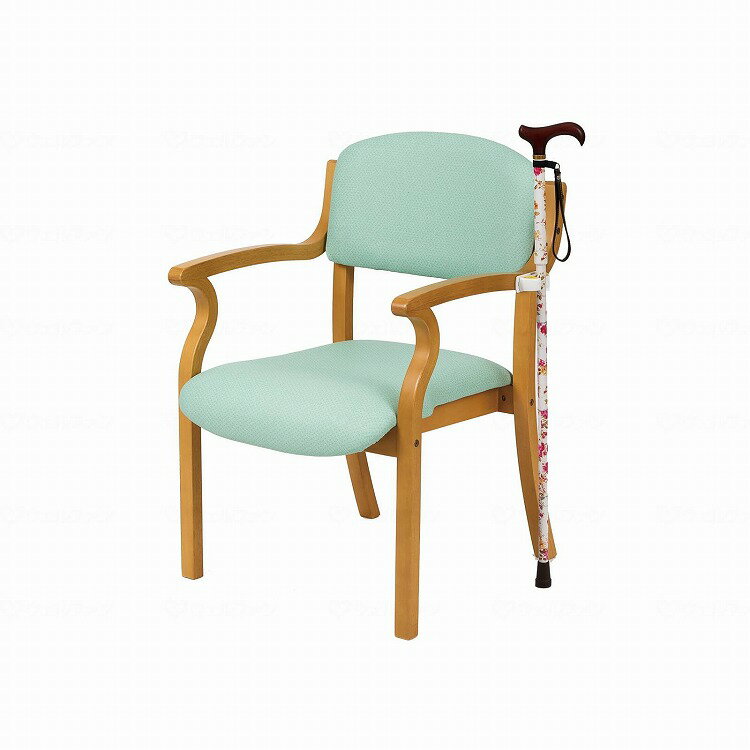 オフィス・ラボ ラクタッチチェア/ミントグリーン/ブラウンフレーム ミントグリーン ブラウンフレーム ..