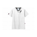 【法人限定】フォーク スクラブ/ホワイト×ブラック/SS 7042SC-1 ホワイト×ブラック SS 1着 975605 6395 SS(代引不可)【送料無料】