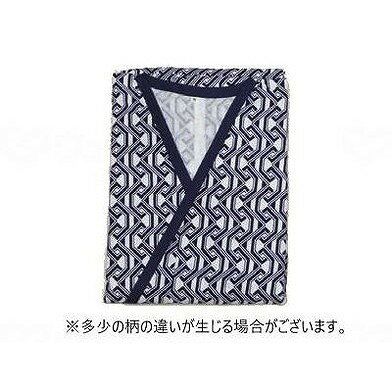 1着 ウェルファン おせわさん ガーゼ合わせ 紳士用/コン幾何柄/L コン幾何柄 L 2111-0200 851201_6330_L(代引不可)【送料無料】