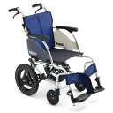 ミキ 車椅子 介助式 CRT-SGシリーズ ワンハンドブレーキ介助CRT-SG-6 A-16紺 42 517718 8061 420(代引不可)【送料無料】