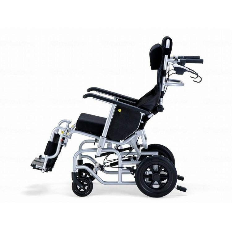 カルバオン 車いすemigoIII エレベーティング仕様/シルバー/400幅(代引不可)【送料無料】