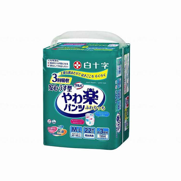 【商品説明】○うす型タイプで排尿量約3回分の吸収量があり、単体での使用も安心です。 ○素肌と同じ”弱酸性素材”を吸収体表面とパルプ層に使用しております。 医療費控除対象品○規格詳細○ウエストサイズ：80〜125cm ○男女共用【代引きについて】こちらの商品は、代引きでの出荷は受け付けておりません。【送料について】北海道、沖縄、離島は送料を頂きます。