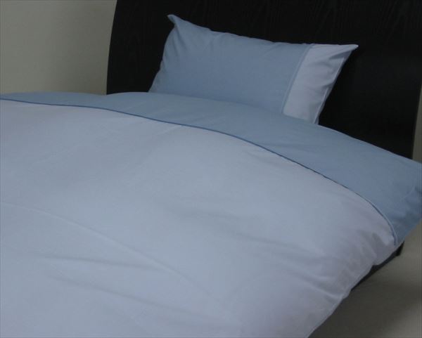 ツートンカラー　ボックスシーツ　クイーンサイズ　(代引不可)【送料無料】