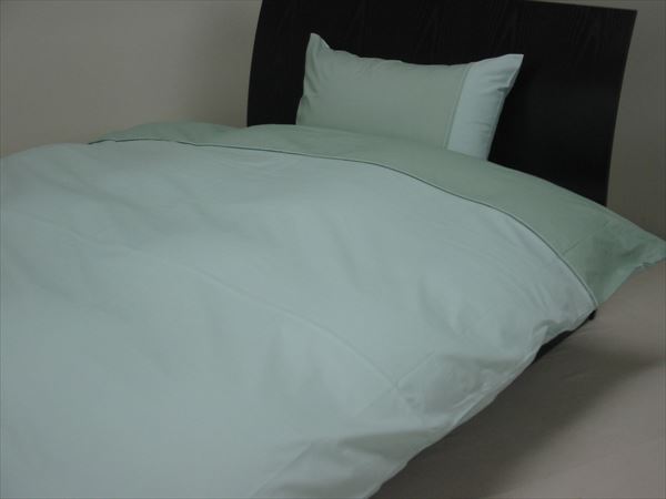 ツートンカラー　ボックスシーツ　クイーンサイズ　(代引不可)【送料無料】