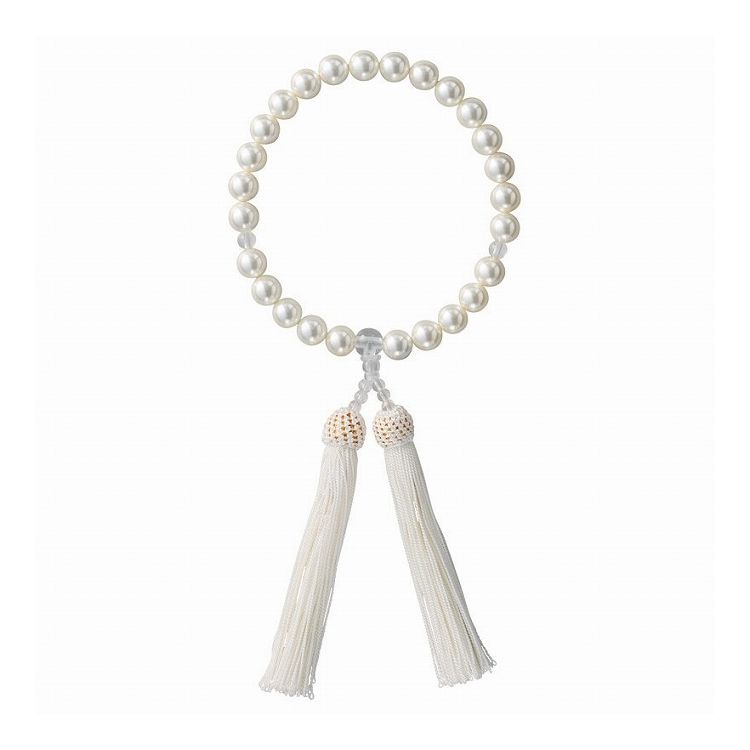 念珠 ホワイト NJ-0503W(代引不可)【送料無料】