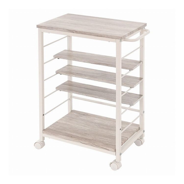 ヴィンテージ風フレキシブルワゴン ホワイト KW-0930VWH(代引不可)【送料無料】