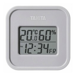 タニタ デジタル温湿度計(小型) ウォームグレー TT-588-GY【送料無料】