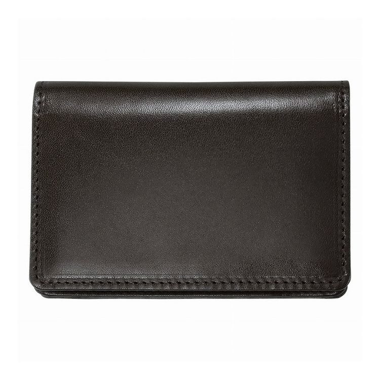 栃木レザー名刺入 ブラック 630005-10(代引不可)【送料無料】