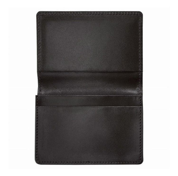 リコメン堂生活館の栃木レザー名刺入 ブラック 630005-10(代引不可)【送料無料】｜アングル2