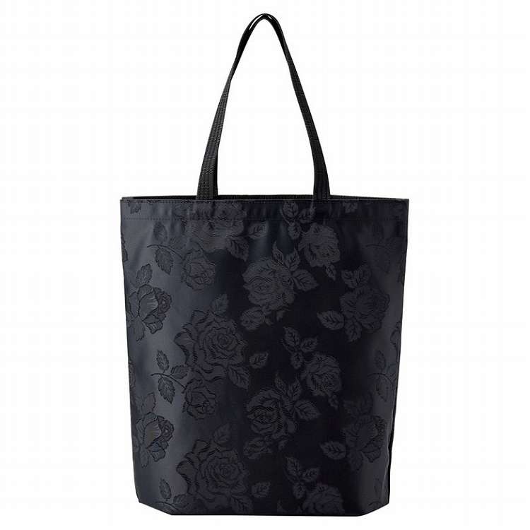 日本製ジャガードローズエレガンス手さげブラック RHY-3509BK(代引不可)【送料無料】(4)