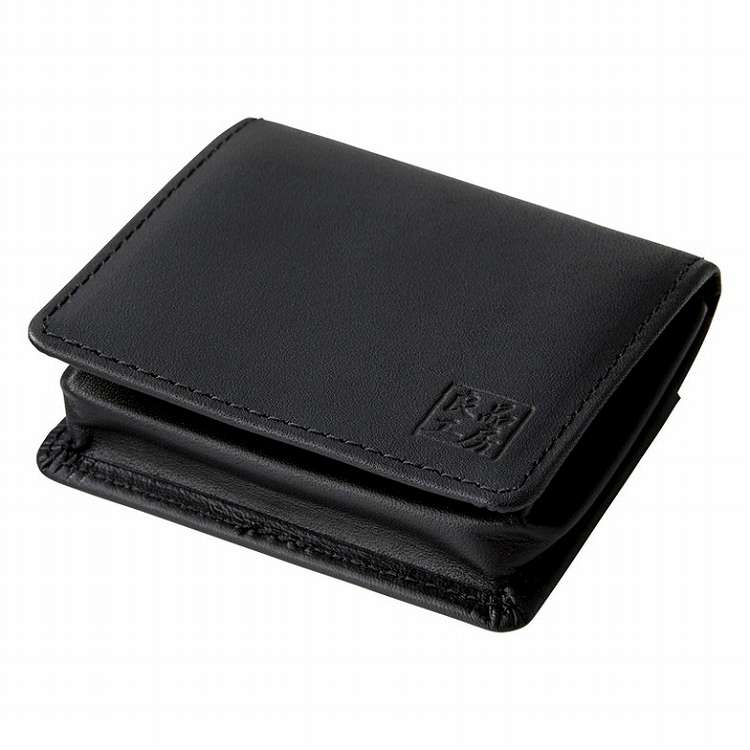 良品工房 日本製牛革小銭入れブラック K18-240(代引不可)【送料無料】