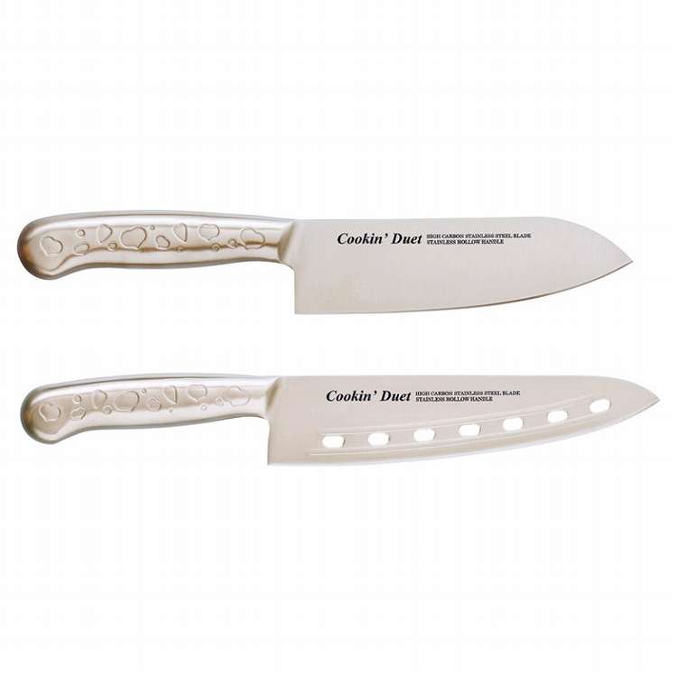 クッキングデュエット 包丁2点セット A-80Y(代引不可)【送料無料】