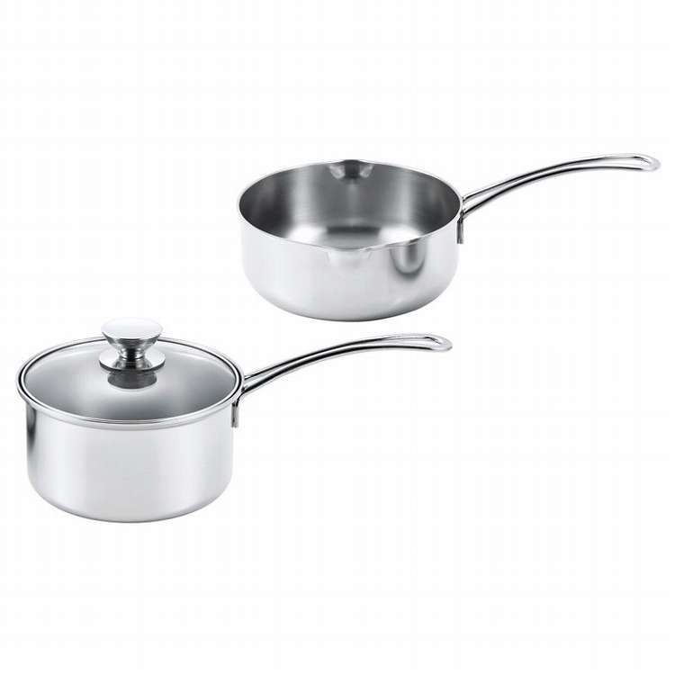 ルチェンテ IH対応行平鍋18cm&片手鍋16cm LU-34YK(代引不可)【送料無料】