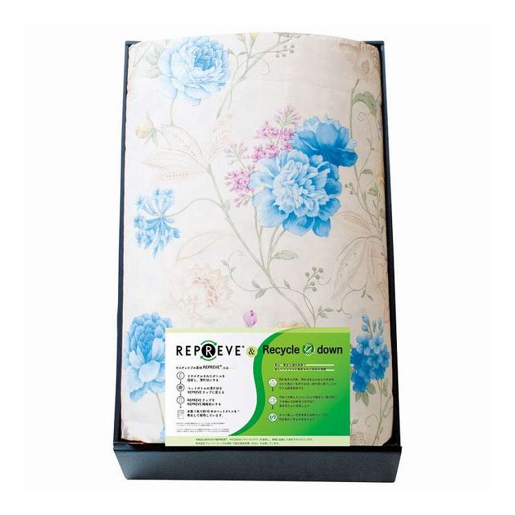 Comforters, Other - リプリーブ サスティナブル羽毛肌布団 KAR-15007 BL ブルー(代引不可)【送料無料】