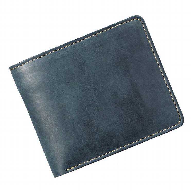 C, D, T, R, W - made in underground osaka.japan ヌメ革財布 OJ-4021 ブルー(代引不可)【送料無料】