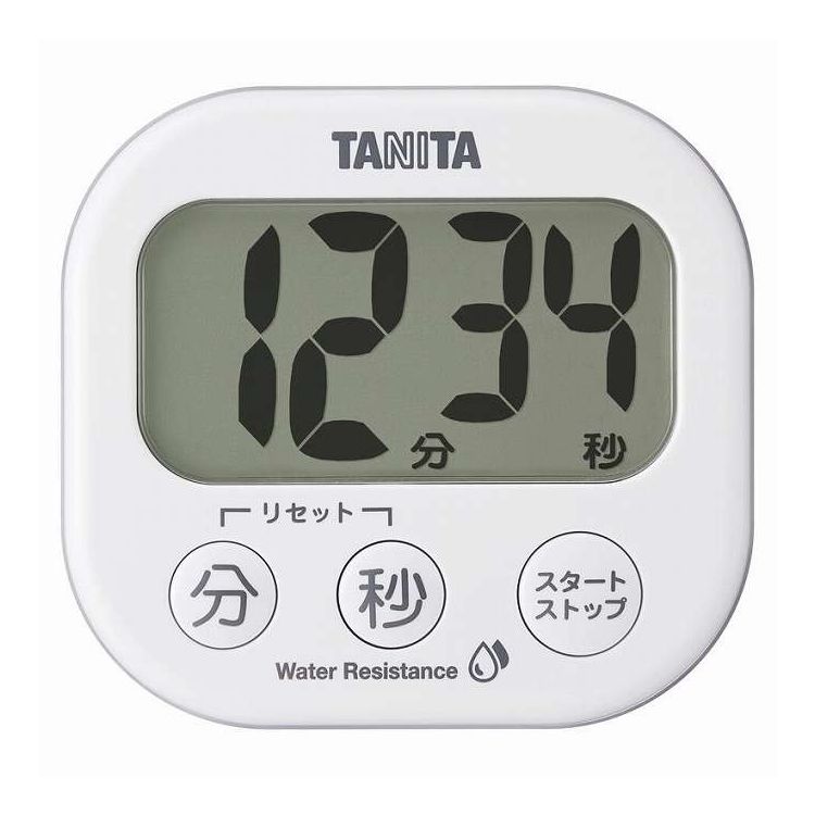 タニタ 洗える でか見え タイマー ホワイト TD-426-WH プレゼント ギフト お祝い(代引不可)