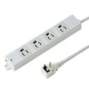 サンワサプライ 工事物件タップ(4個口・1m) TAP-K4L-1(代引不可)【送料無料】