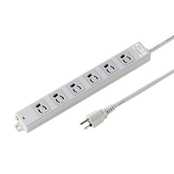 サンワサプライ 工事物件雷ガードタップ(3P抜け止め・マグネット付・6個口・3m) TAP-K6SP-3(代引不可)..