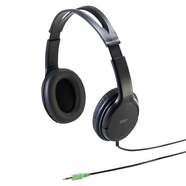 【商品詳細】耳を圧迫しない優しい装着感の大型ヘッドホン。●迫力のサウンドが楽しめる40mm口径のスピーカーユニットを採用しています。●耳をすっぽり覆うソフトなイヤーパッドで長時間でも快適に使用できます。●パソコンだけでなくいろいろなオーディオ機器にも使用できます。■形式:ダイナミック型40（ステレオ）■周波数特性:20〜20,000Hz■インピーダンス:32±20%Ω■最大入力:50mW■プラグ形状:3.5mmステレオミニプラグ■ケーブル長：約1.8m【送料について】北海道、沖縄、離島は送料を頂きます。【代引きについて】こちらの商品は、代引きでの出荷は受け付けておりません。