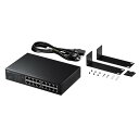 サンワサプライ Giga対応スイッチングハブ(16ポート)ループ検知機能つき LAN-GIGAH16L【送料無料】 (代引不可)